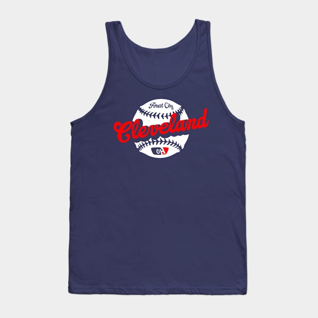 Cleveland Baseball Tank Top by Throwzack